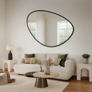 Miroir de forme irrégulière dans un cadre - OBSYDIAN DANS UN CADRE