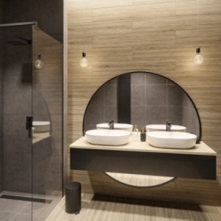 Miroir rond en deux parties dans un cadre - OTTO