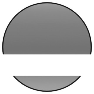 Miroir rond en deux parties dans un cadre - OTTO