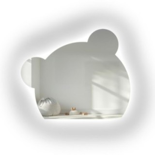Miroir pour salle de bain d’enfant avec éclairage - PANDA LED