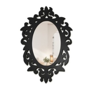 Miroir dans un cadre ajouré en MDF pour une coiffeuse -ROMA- couleur du cadre au choix