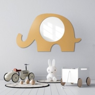 Miroir mural décoratif pour enfant dans un cadre en mdf - ÉLÉPHANT