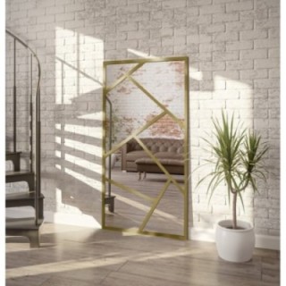 Miroir asymétrique avec croisillons en MDF  - WERO -  Couleur du cadre au choix