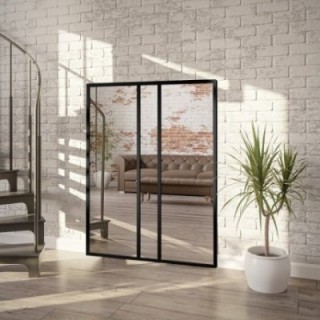 Miroir Loft avec meneaux - WINCENT - couleur du cadre au choix