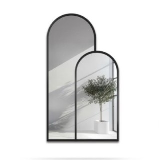 Miroir double semi-ovale dans un cadre en mdf - MURAN