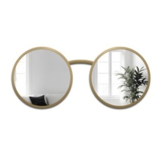 Jeu de miroirs ronds chat en lunettes mdf - LUNETTES