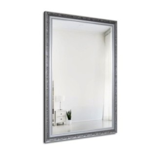 Miroir dans un cadre argenté orné - 8001001