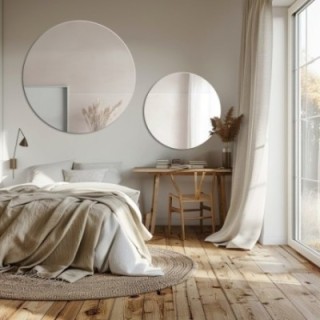 Set de miroirs de salle de bain ronds - SET DE CERCLES