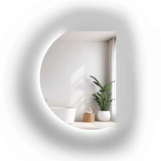 Miroir de forme irrégulière avec éclairage - DOLLY LED