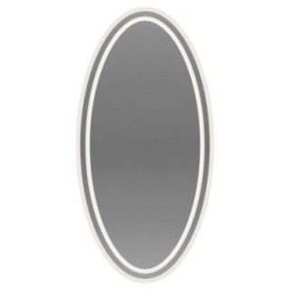 Miroir elliptique sablé avec éclairage - FRIDA LED II