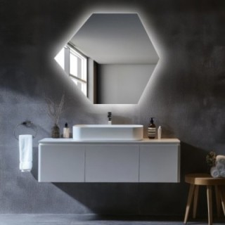 Miroir de forme géométrique avec éclairage - GEOME LED