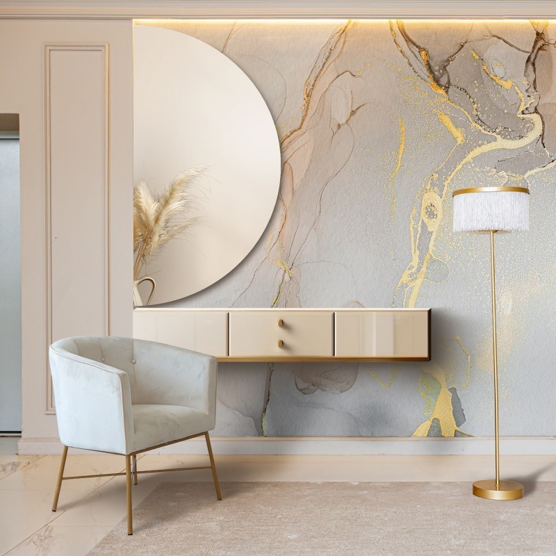 Miroir de salle de bain demi-roue - HELENA