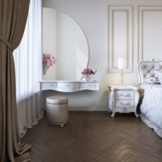 Miroir de salle de bain semi-circulaire avec bord inférieur coupé – HELENA