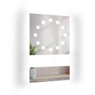Miroir de coiffeuse en deux parties avec éclairage - HOLLYWOOD GLAM LED