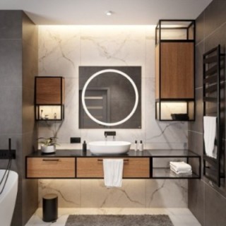 Miroir de salle de bain avec éclairage - HUGO LED