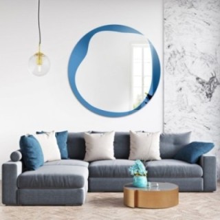 Miroir bleu irrégulier - ICY BLUE