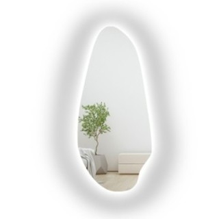 Miroir organique pour coiffeuse avec éclairage - JASPIS LED