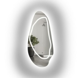 Miroir organique avec éclairage - JASPIS LED III