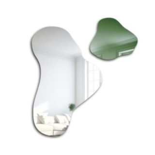 Miroir vert irrégulier - LEAFY GREEN