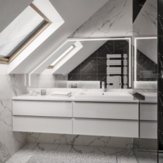 Miroir sablé pour grenier - sur mesure - LEGA LED