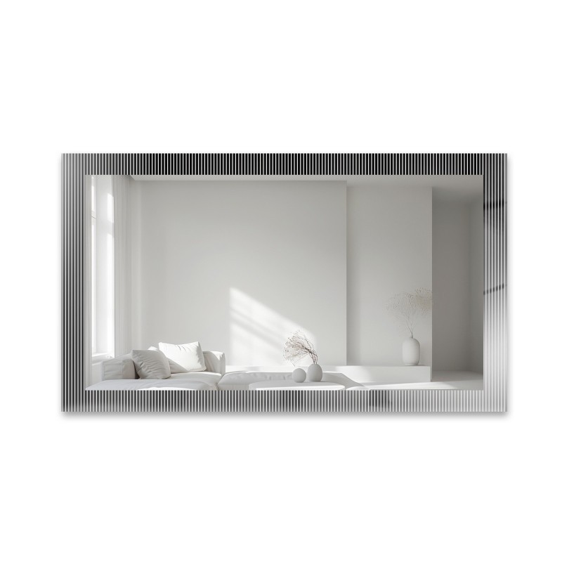 Miroir rectangulaire décoratif sur verre ornemental Visiosun Classic – LUXORA CLARITY