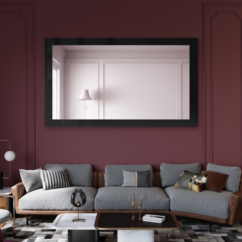 Miroir rectangulaire décoratif sur verre ornemental Visiosun Classic – LUXORA CLARITY