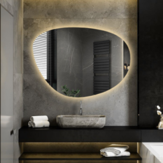 Miroir de forme irrégulière avec éclairage - AGAT LED