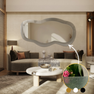 Miroir décoratif sur verre ornemental Estriado – LUXORA GLASORI