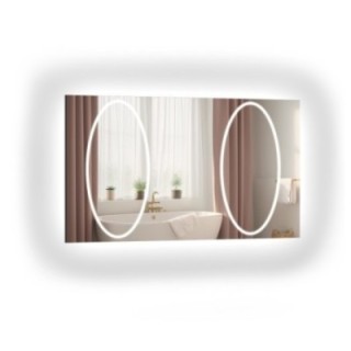 Miroir de salle de bain rectangulaire avec éclairage - MELISA II