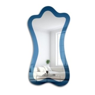 Miroir bleu irrégulier - SAPPHIRE BLUE