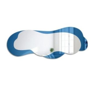 Miroir bleu irrégulier - SKYLINE BLUE
