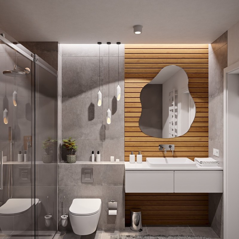 Miroir décoratif de forme organique - STONE