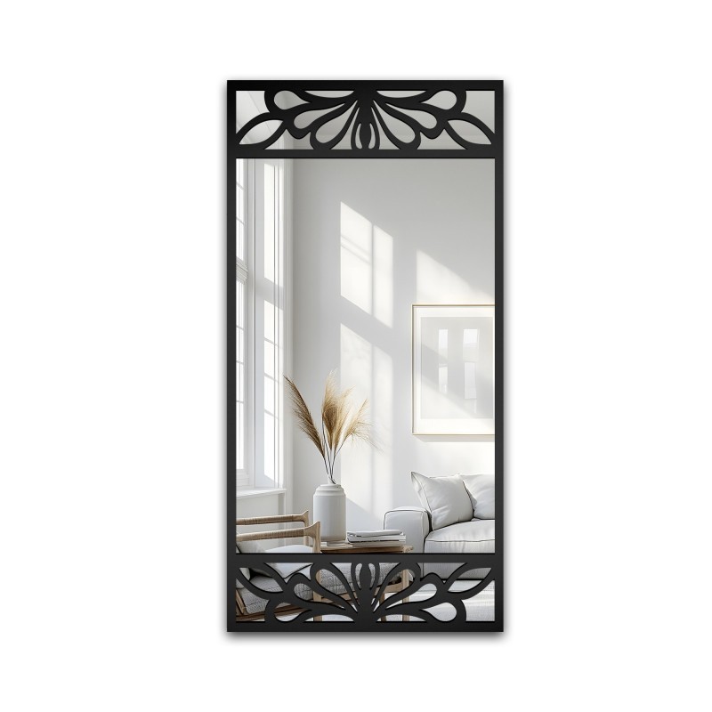 Miroir rectangulaire avec décor ajouré en MDF – VERONELLE SERENEO 100x200