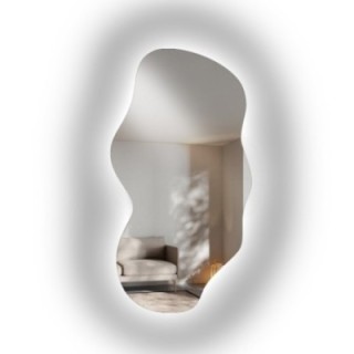 Miroir aux formes organiques avec éclairage intégré - VERALUCE LED