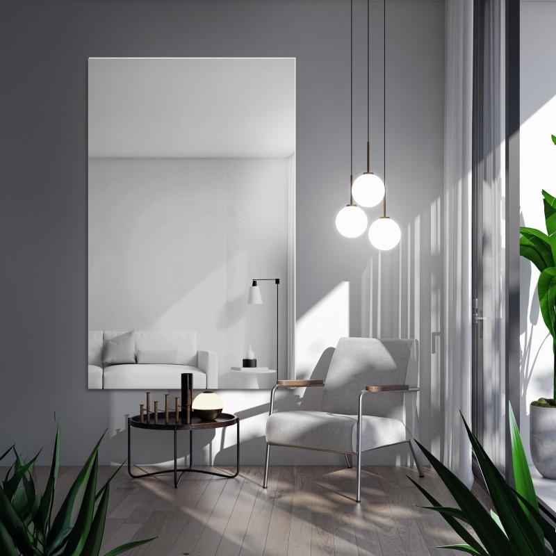 Grand miroir rectangulaire pour la salle de bains - AGIS