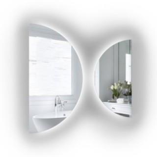 Jeu de miroirs semi-circulaires avec éclairage - ORBITAL LED