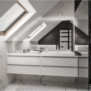 Miroir d'attique avec éclairage LED - SUR MESURE - IZERA LED