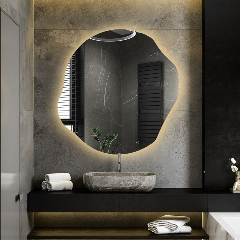 Miroir de forme organique avec éclairage - CYRKON LED