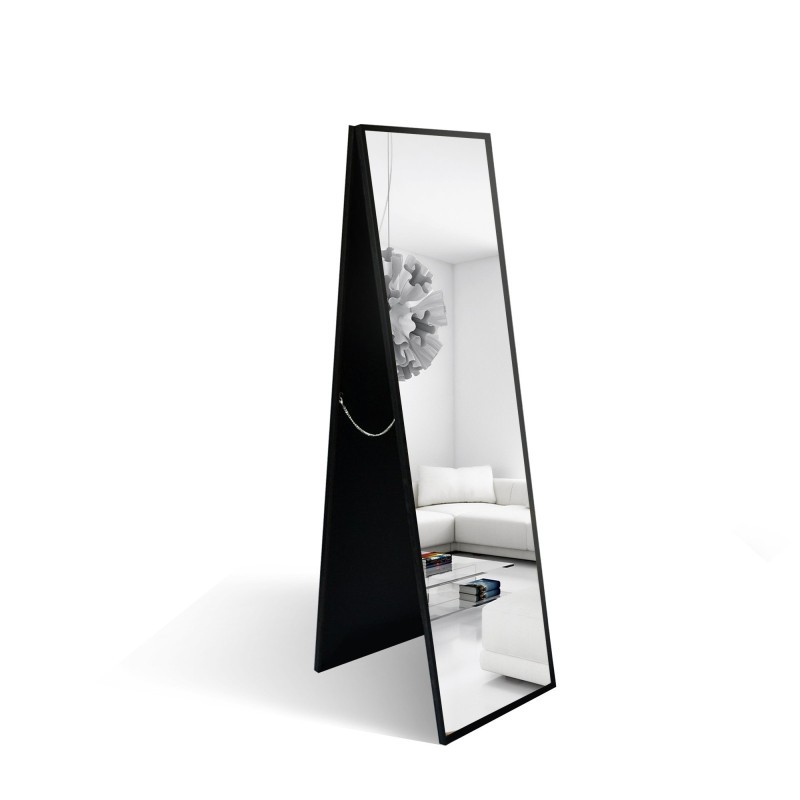 Miroir double debout avec cadre noir - ARIS - couleur du cadre au choix
