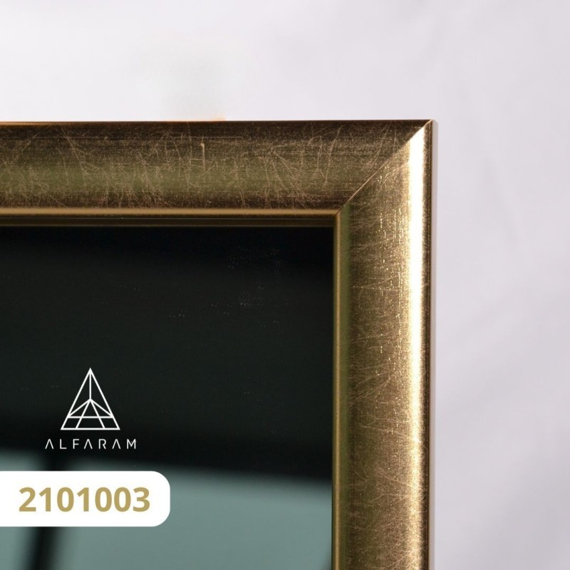 Grand miroir mural moderne avec cadre en bois - 2101 - couleur du cadre au choix