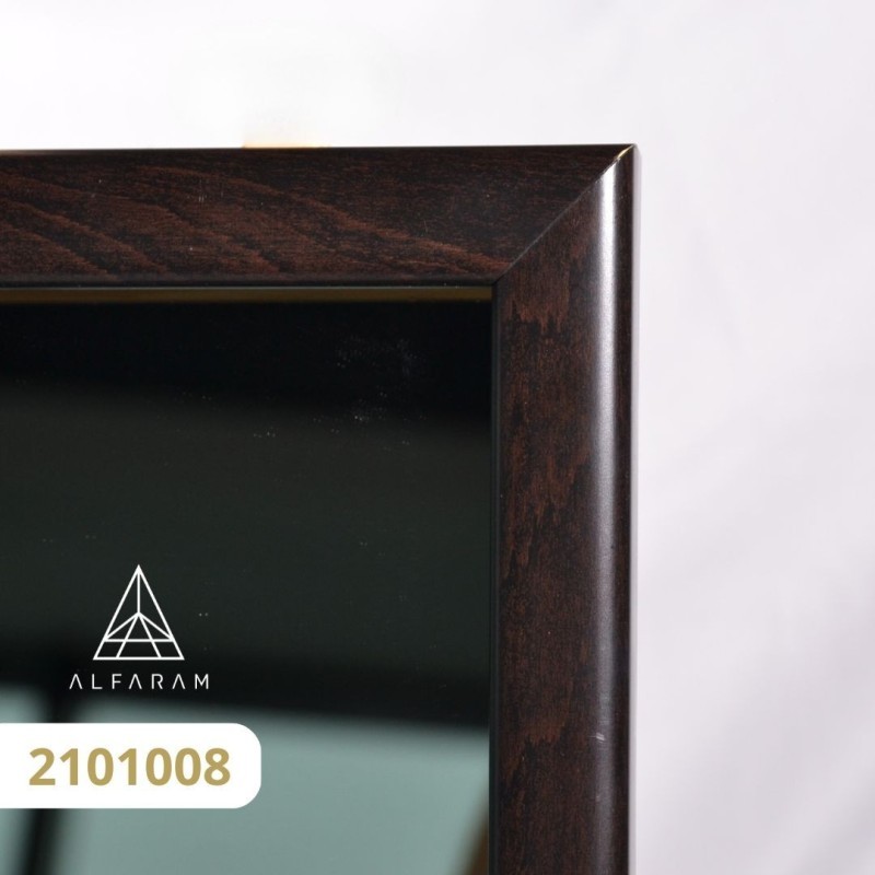 Grand miroir mural moderne avec cadre en bois - 2101 - couleur du cadre au choix