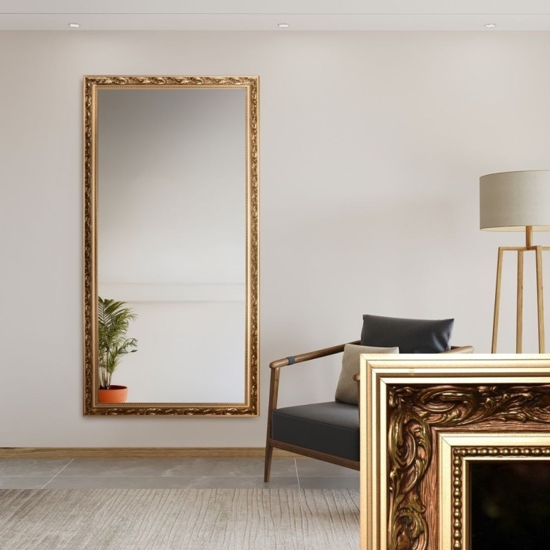 Miroir dans un cadre ornementé décoré - 7004001