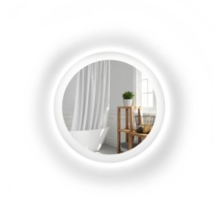 Miroir de salle de bain rond avec éclairage LED CAPELLA