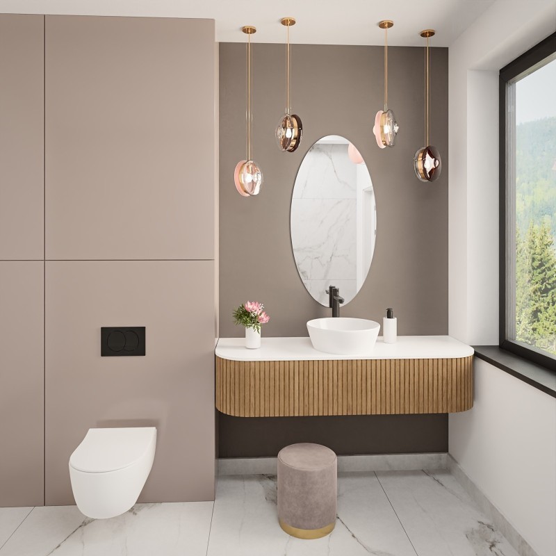 Miroir de salle de bains elliptique - ELIPSA