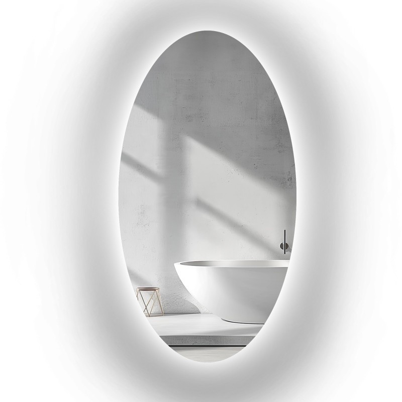 Miroir elliptique avec éclairage - ELIPSA LED