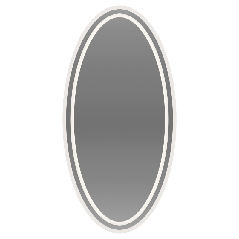 Miroir elliptique sablé avec éclairage - FRIDA LED II