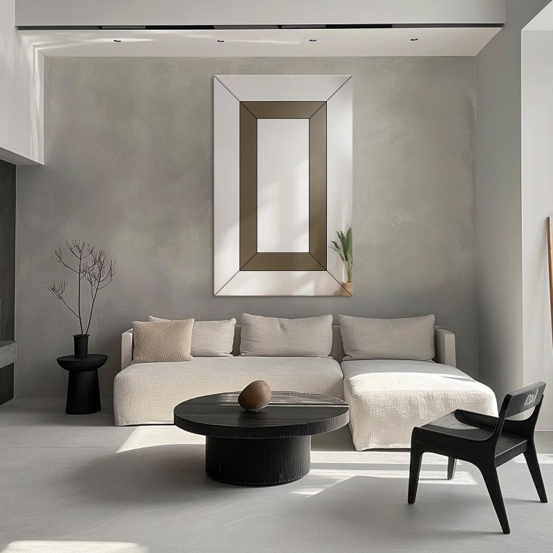 Miroir décoratif glamour bicolore - INES