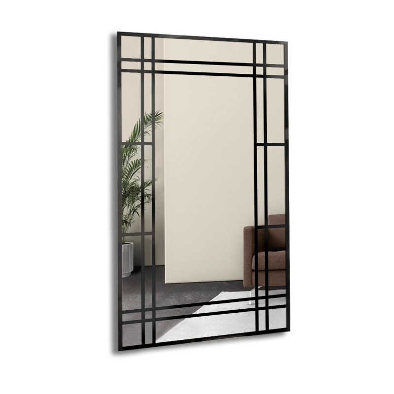 Miroir Loft avec meneaux - LINDON - couleur du cadre au choix