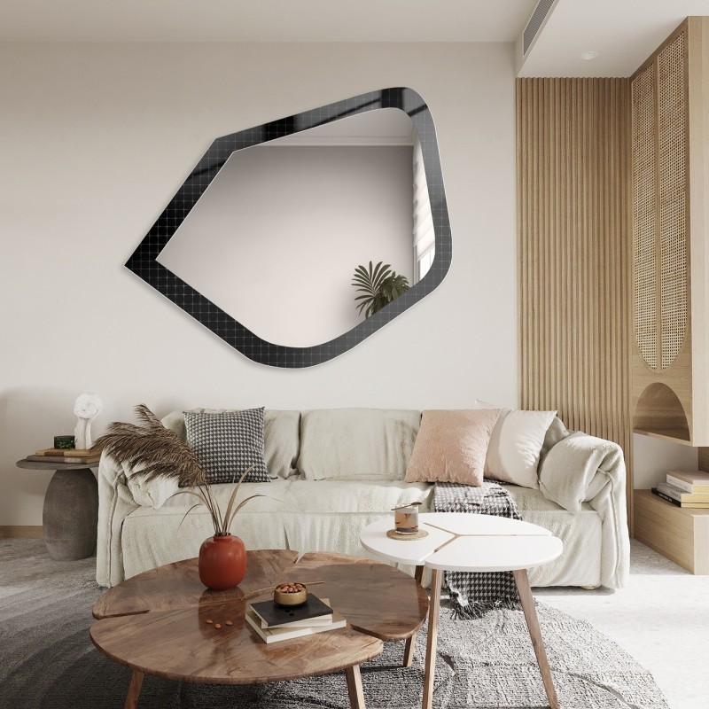 Miroir décoratif sur verre ornemental Master Flex - LUXORA PRISTAL