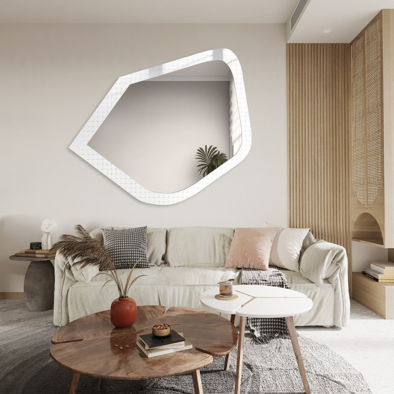 Miroir décoratif sur verre ornemental Master Flex - LUXORA PRISTAL